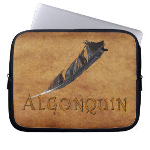 Capa Para Notebook BOLSA DE LAPTOP Nativa de Penas Americanas ALGONQU