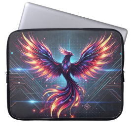 Capa Para Notebook "Bolsa de laptop Néon Phoenix - Futurística 15"