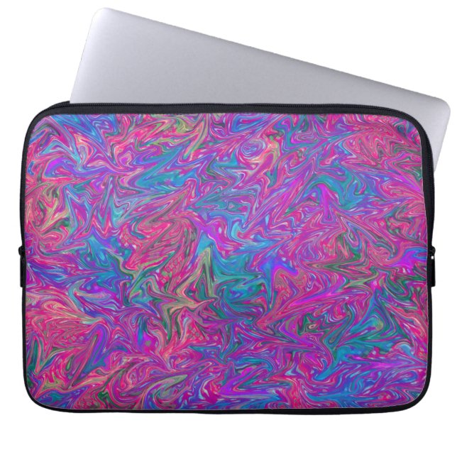 Capa Para Notebook Bolsa de laptop Neoprene Abstrato de Grelha Plásti (Frente)