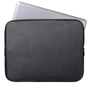 Capa Para Notebook Bolsa de laptop Neoprene de couro preto de 15 pole