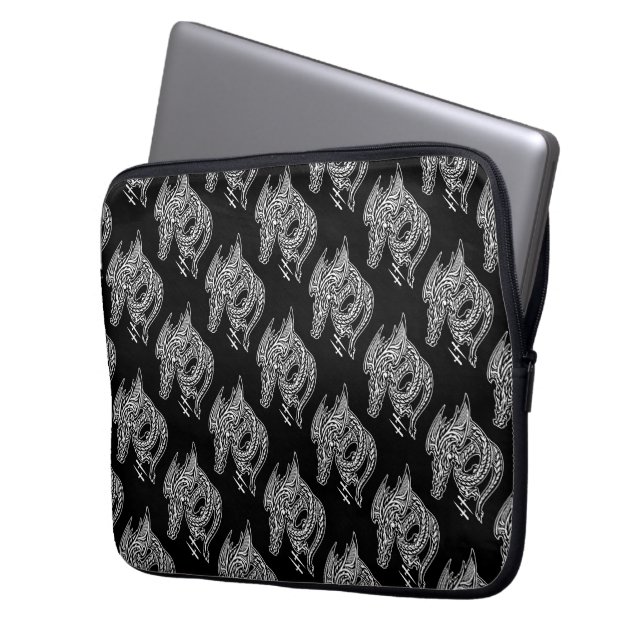 Capa Para Notebook Bolsa de laptop Neoprene Wing Dragon de 13 polegad (Frente Esquerda)