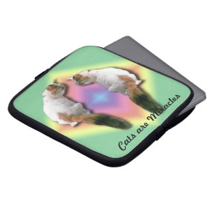 Capa Para Notebook Bolsa de laptop - Os gatos são milagres