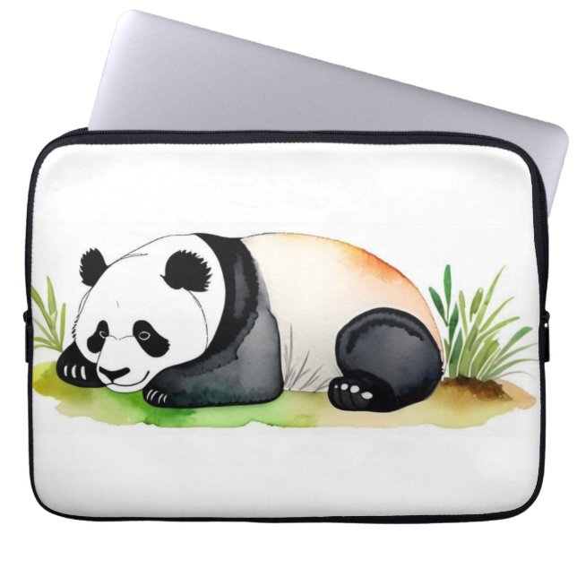 Capa Para Notebook Bolsa de laptop Panda (Frente)