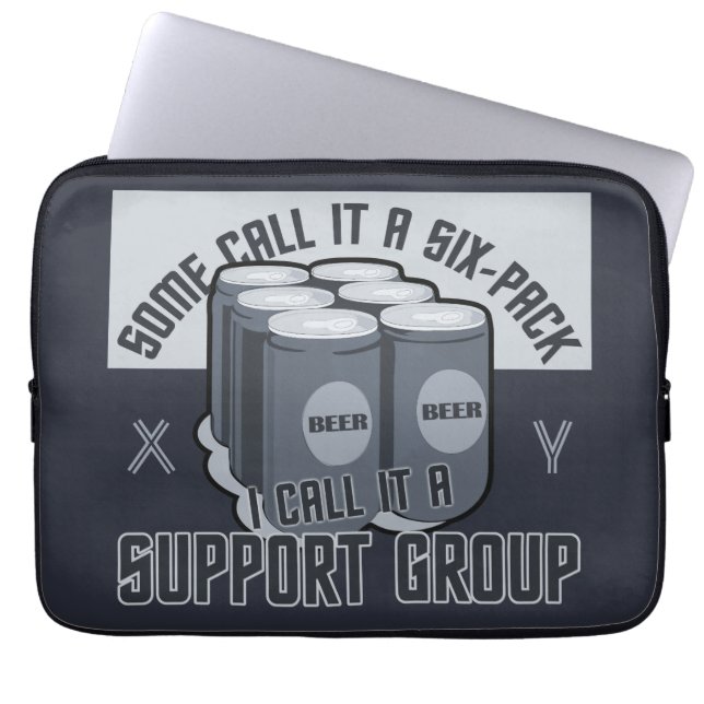 Capa Para Notebook Bolsa de laptop personalizada Beer Six Pack (Frente)