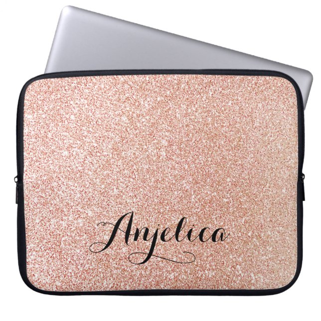 Capa Para Notebook Bolsa de laptop Personalizada com Glitter Glitter  (Frente)