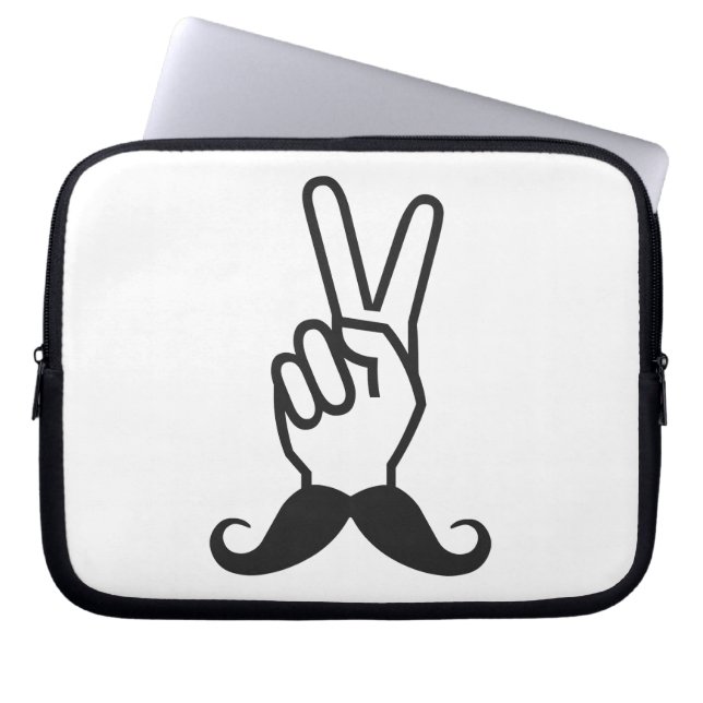 Capa Para Notebook Bolsa de laptop personalizada de bigode vencedora (Frente)