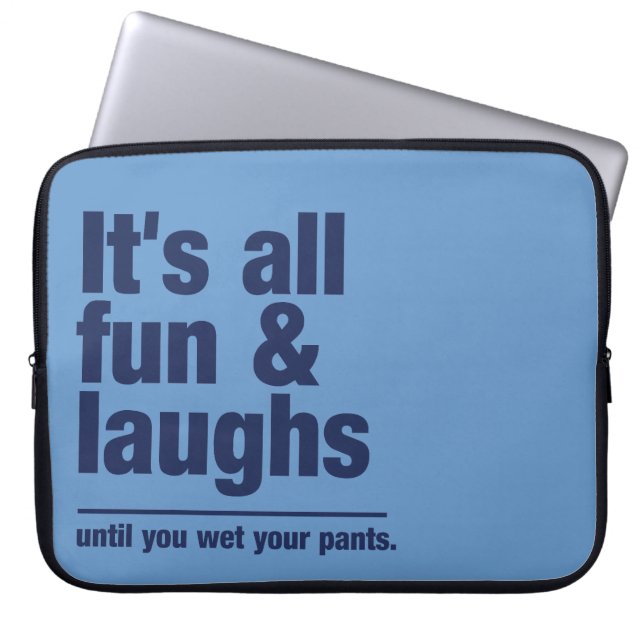 Capa Para Notebook Bolsa de laptop personalizada de cores DIVERTIDA E (Frente)