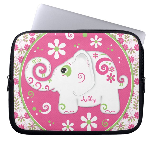 Capa Para Notebook Bolsa de laptop Personalizada de Elefante de Rico (Frente)