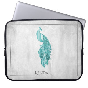 Capa Para Notebook Bolsa de laptop Personalizada de Peacock Elegante 