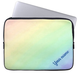 Capa Para Notebook Bolsa de laptop personalizada do arco-íris pastel