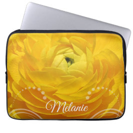Capa Para Notebook Bolsa de laptop Personalizada do Botão Amarelo