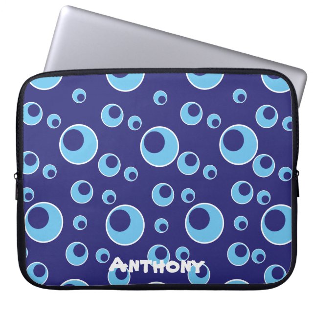 Capa Para Notebook Bolsa de laptop Personalizada do Padrão de Ponto d (Frente)