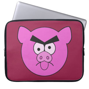 Capa Para Notebook Bolsa de laptop personalizada do Porco Louco