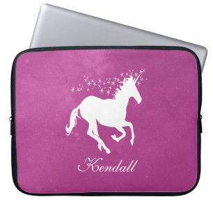 Capa Para Notebook Bolsa de laptop Personalizada Magenta Unicorn