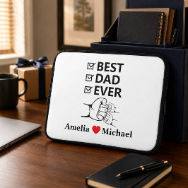 Capa Para Notebook Bolsa de Laptop Personalizada Melhor Pai do Mundo