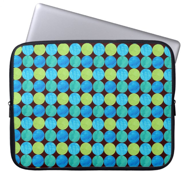 Capa Para Notebook Bolsa de laptop Personalizada: Padrão de Grade de  (Frente)