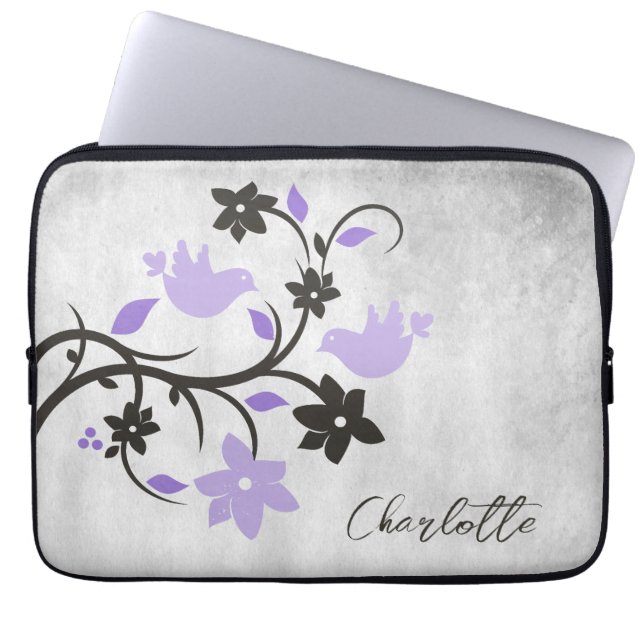 Capa Para Notebook Bolsa de laptop Personalizada Púrpura (Frente)