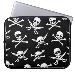 Capa Para Notebook Bolsa de laptop Pirata do Capitão Cruzado
