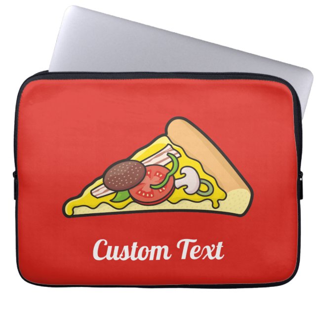 Capa Para Notebook Bolsa de laptop Pizza Slice (Frente)