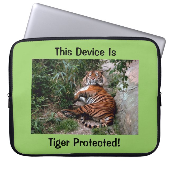 Capa Para Notebook Bolsa de laptop protegida Tiger (Frente)