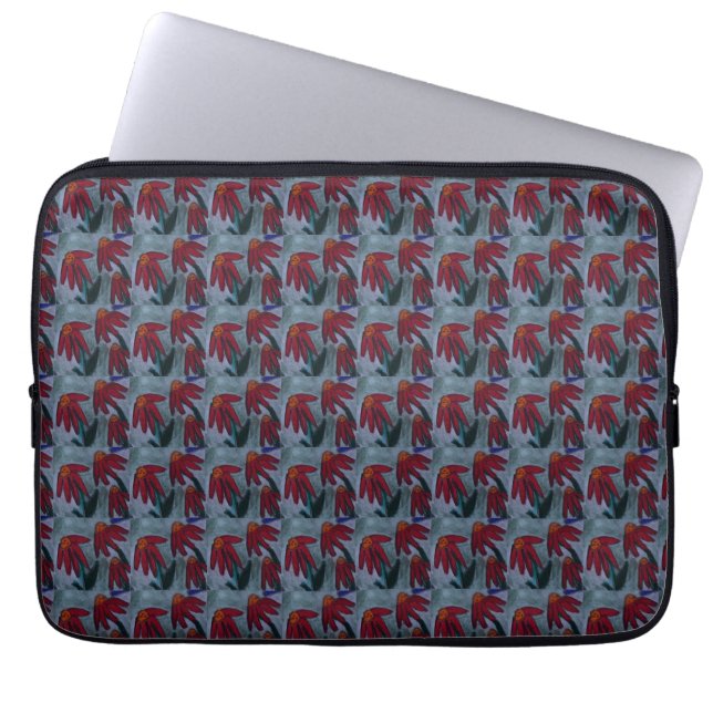Capa Para Notebook Bolsa de laptop Red Daisy (Frente)