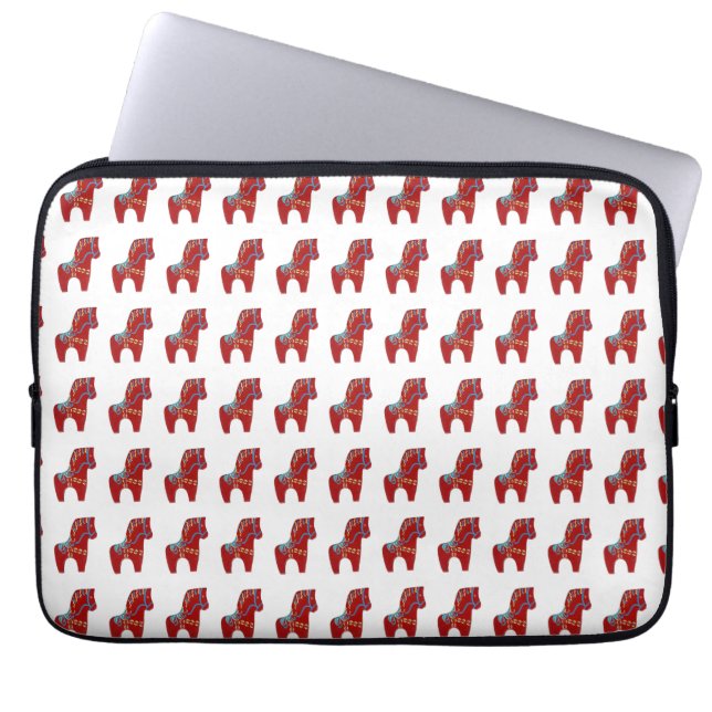 Capa Para Notebook Bolsa de laptop Red Dala Horse (Frente)