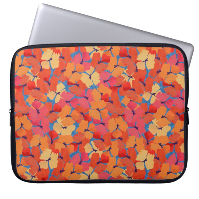 Capa Para Notebook Bolsa de laptop rosa, laranja, papas amarelas (Frente)