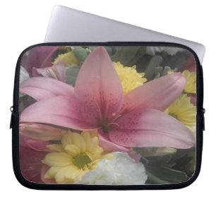 Capa Para Notebook bolsa de laptop Rosa Lily Beauty
