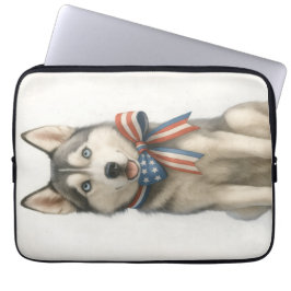 Capa Para Notebook Bolsa de laptop Siberian Husky