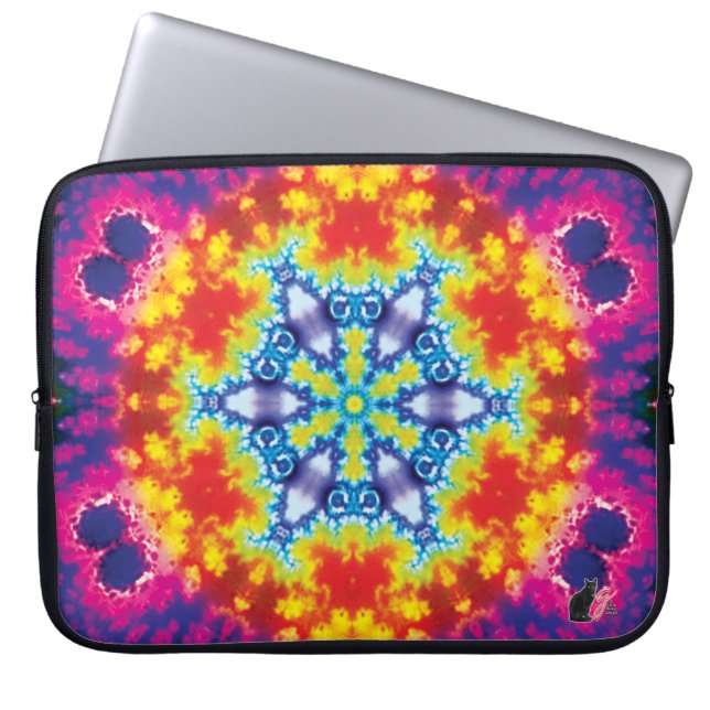 Capa Para Notebook Bolsa de laptop Sparky Kaleidoscope (Frente)