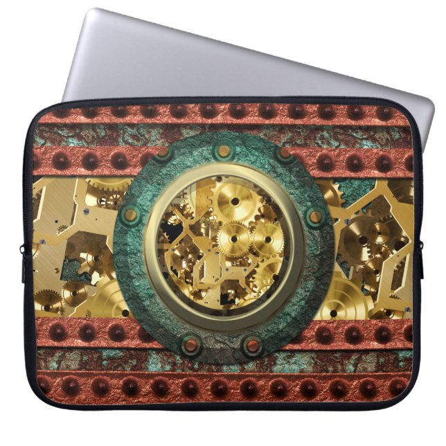 Capa Para Notebook Bolsa de laptop Steampunk 4B/4A (Frente)