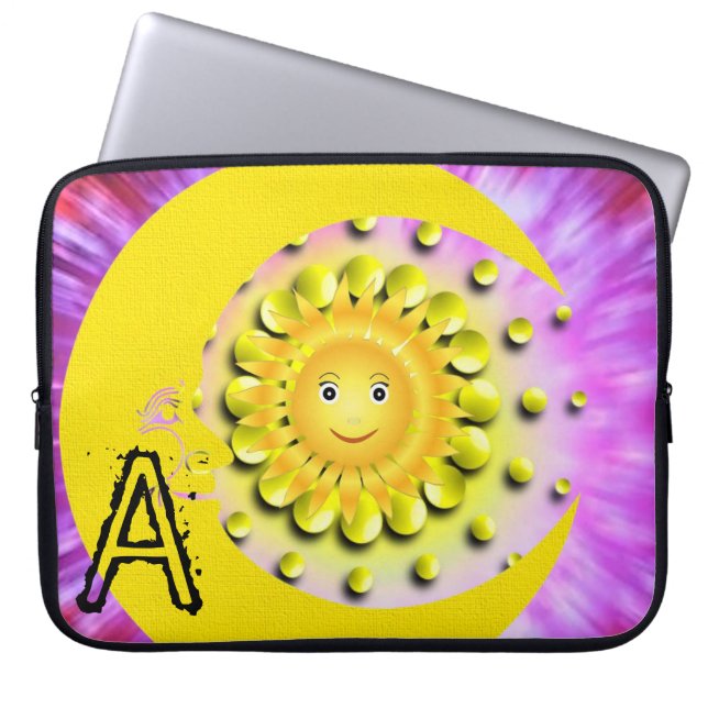 Capa Para Notebook Bolsa de laptop Sun Moon (Frente)