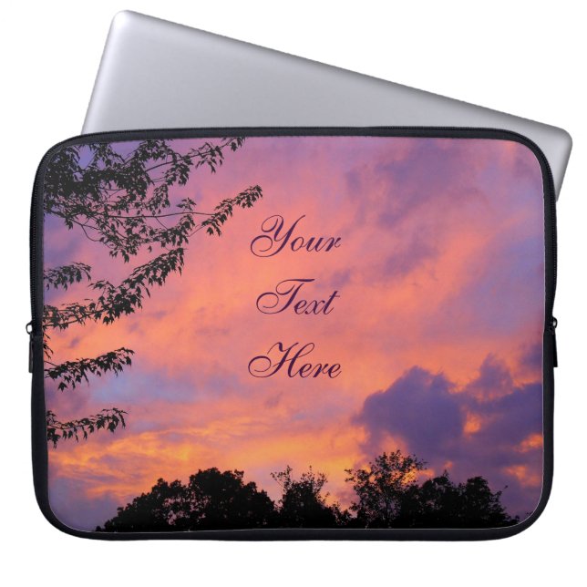 Capa Para Notebook Bolsa de laptop Sunset de Verão *Personalizar* (Frente)