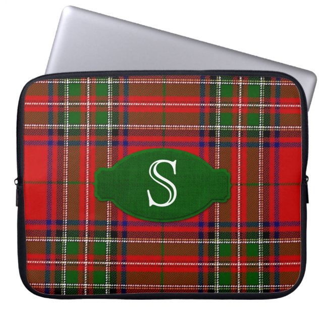 Capa Para Notebook Bolsa de laptop Superior do Stewart Tartan (Frente)