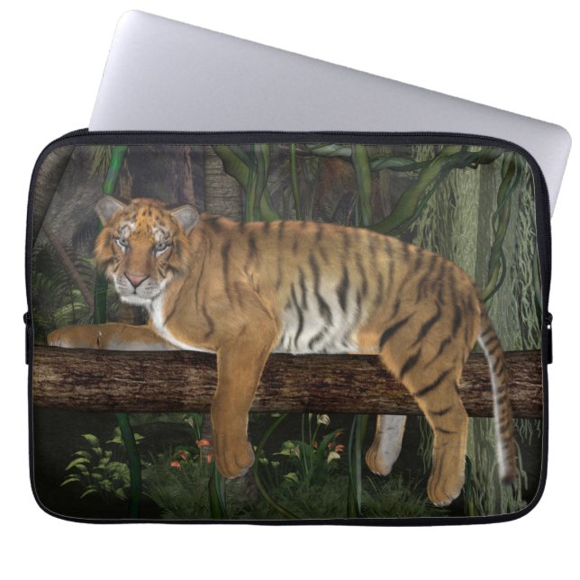 Capa Para Notebook Bolsa de laptop Tiger (Frente)