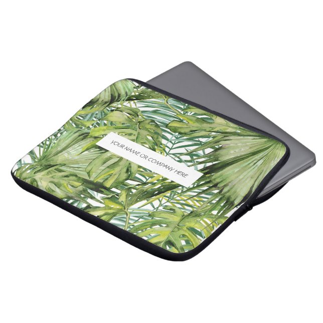Capa Para Notebook Bolsa de laptop Tropical Personalizada de Palma (Frente Topo)
