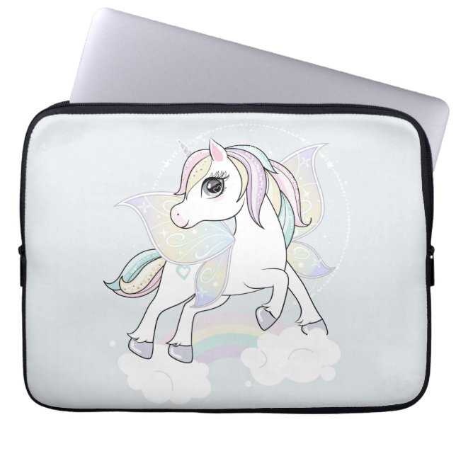 Capa Para Notebook Bolsa de laptop Unicorn (Frente)