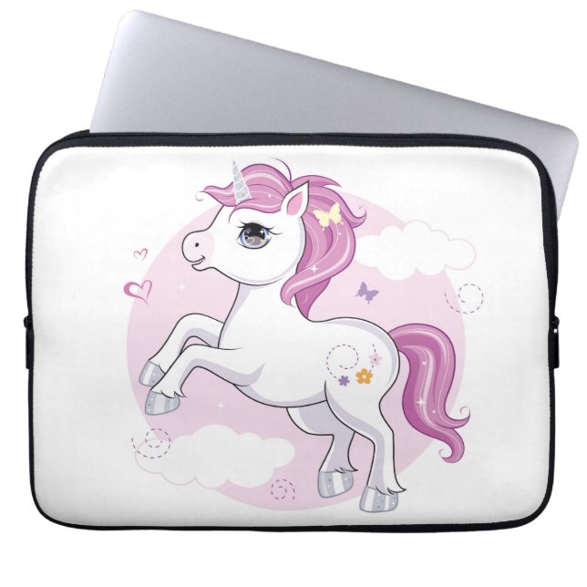Capa Para Notebook Bolsa de laptop Unicorn (Frente)