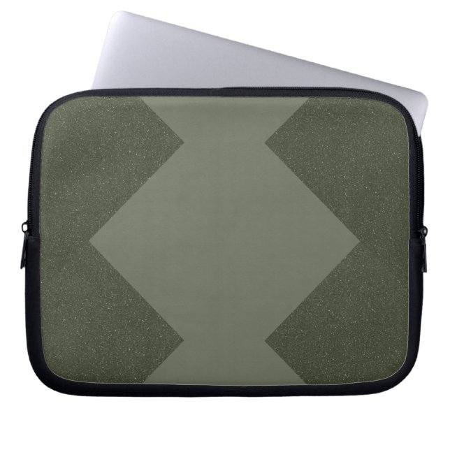 Capa Para Notebook Bolsa de laptop Verde Moss - Design personalizável (Frente)
