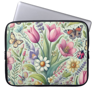 Capa Para Notebook Bolsa de laptop Vibrante com Primavera