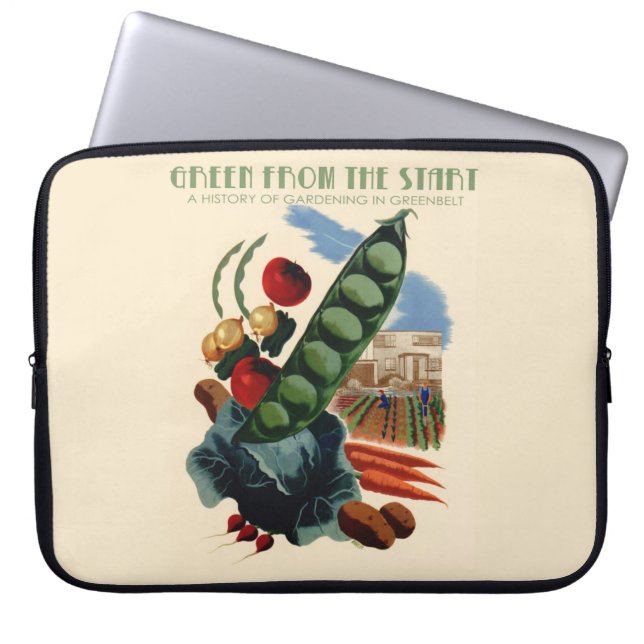 Capa Para Notebook Bolsa de laptop Vintage Greenbelt (Frente)