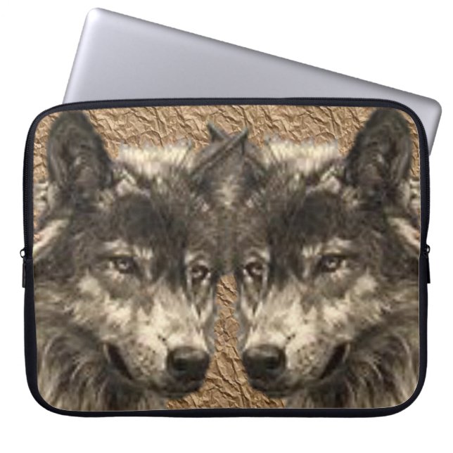 Capa Para Notebook Bolsa de laptop Wolf (Frente)