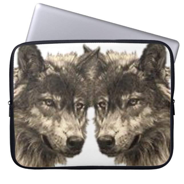 Capa Para Notebook Bolsa de laptop Wolf (Frente)