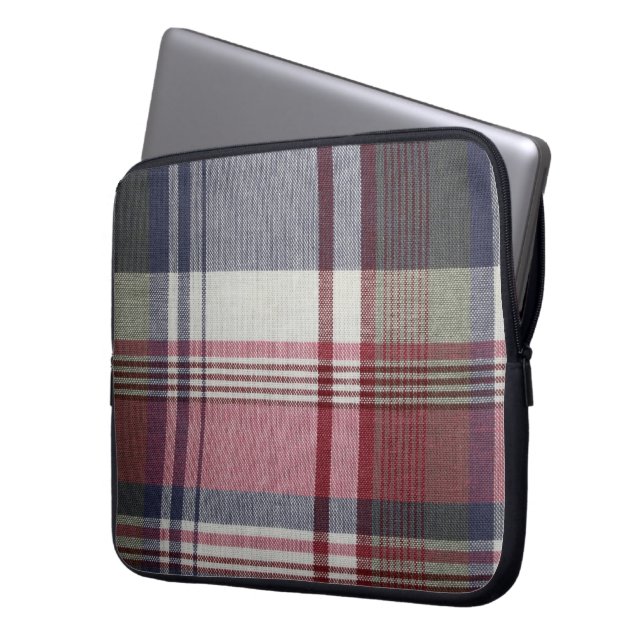 Capa Para Notebook Bolsa de laptop xadrez (Frente Esquerda)