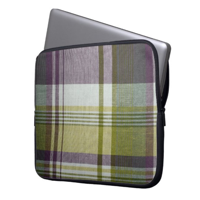 Capa Para Notebook Bolsa de laptop xadrez (Frente Esquerda)