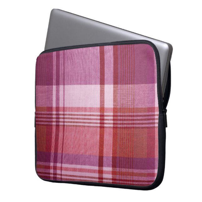 Capa Para Notebook Bolsa de laptop xadrez (Frente Esquerda)