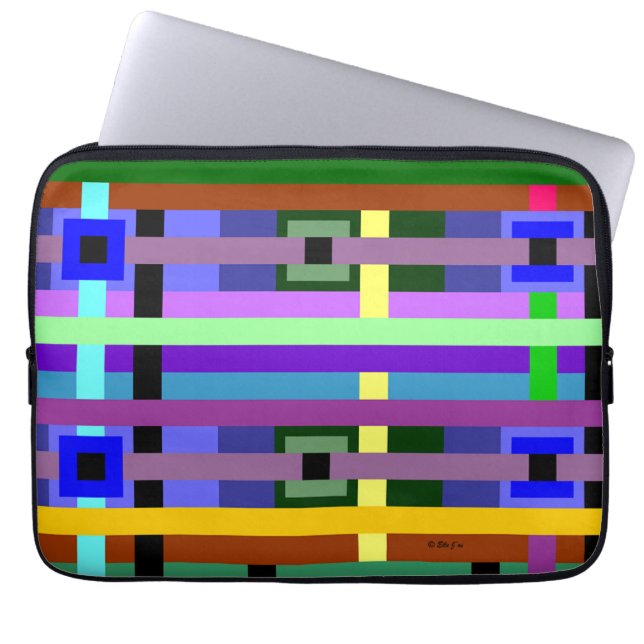 Capa Para Notebook Bolsa de laptop xadrez (Frente)