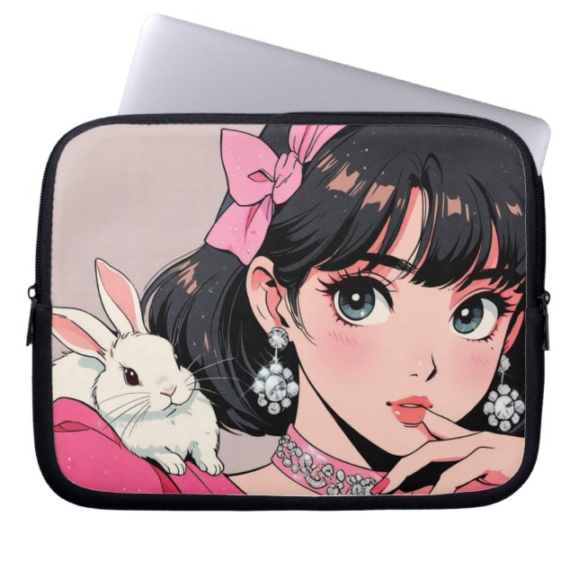 Capa Para Notebook Bolsa Eletrônica Anime (Frente)