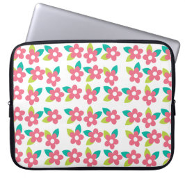 Capa Para Notebook Bolsa Eletrônica Flor Rosa