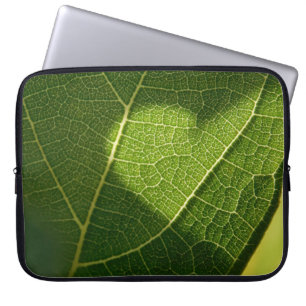Capa Para Notebook Bolsa Eletrônica Folha Coração Luz Solar